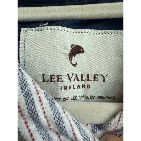 Lee Valley Ireland Men's Long Sleeve, Stripe, 100% Cotton Night Sleep Shirt - Picture 2 of 7